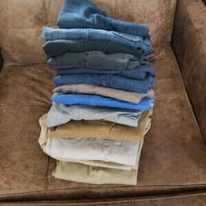 13 pairs of size 6-7-8 petit jeans/pants 1.1596